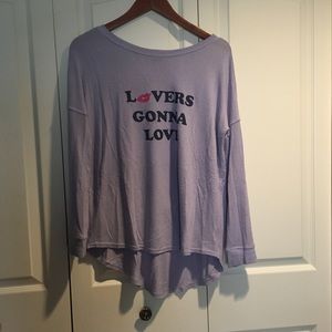 Free Press Lovers Gonna Love Crew Neck Pullover XS